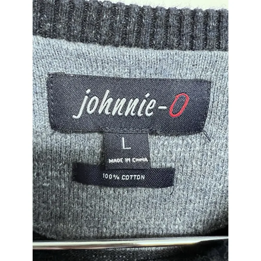 JOHNNIE-O Mens‎ Crewneck Weston Sweater Large Colorblock Preppy Business Casual